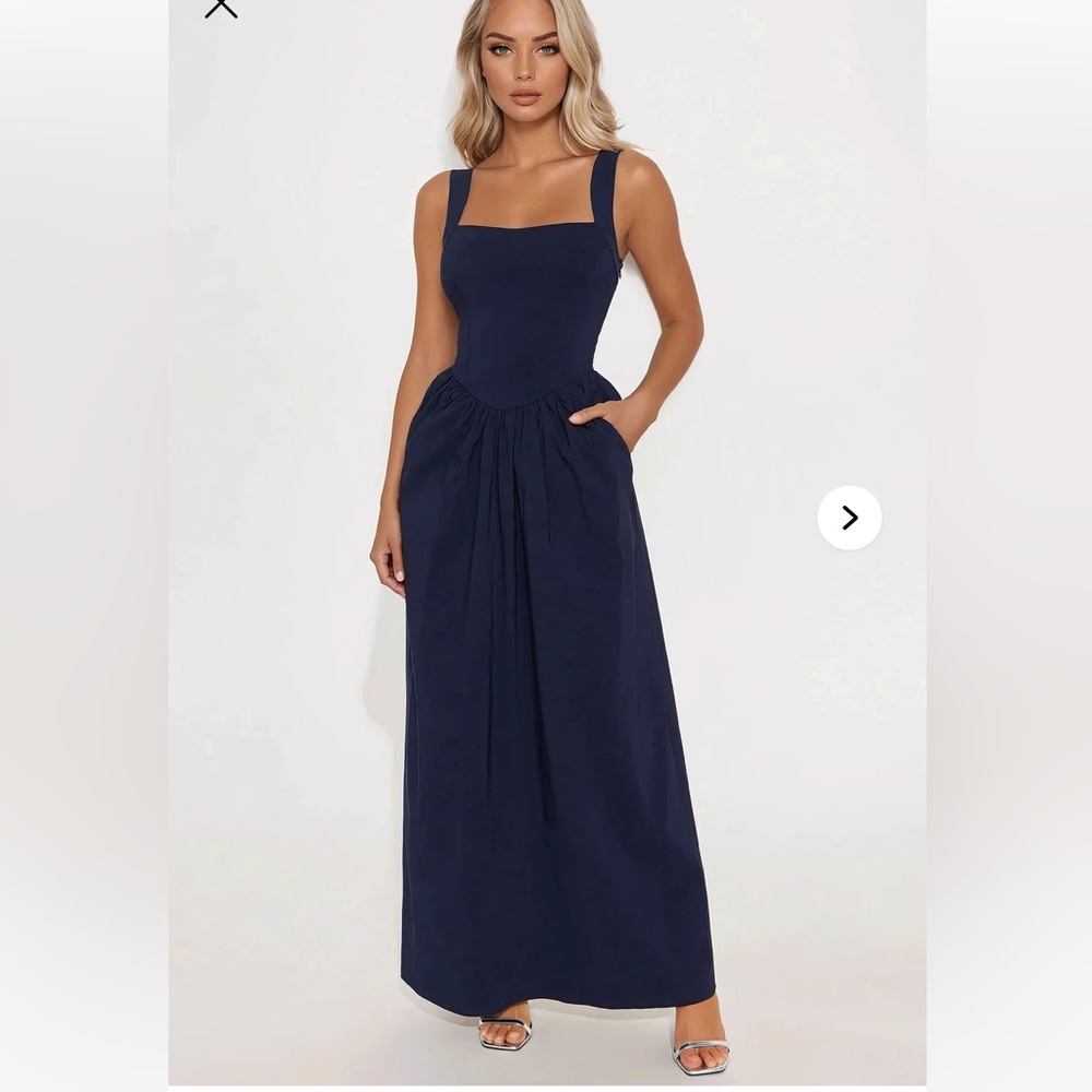 Fashion nova Joanna poplin maxi dress